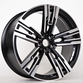 Llanta st wheels logan 9.5x20 5x112 et40 66.50 black face machined 