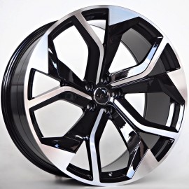 Llanta st wheels noel 9.5x22 5x112 et25 66.50 black face machined 