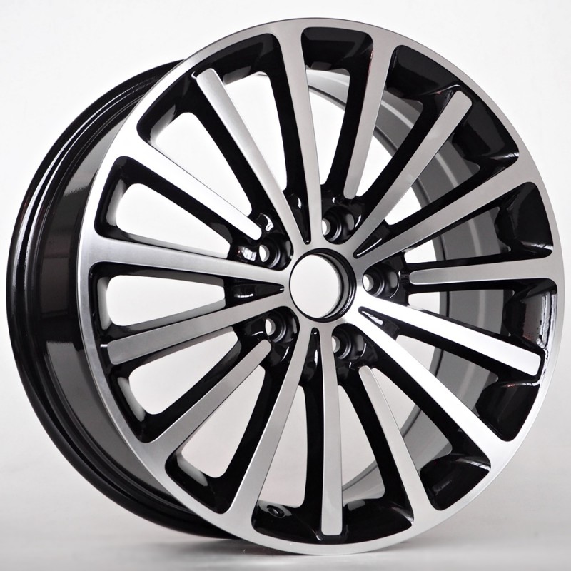 Llanta st wheels devin 7.5x17 5x112 et47 57.10 black face machined 