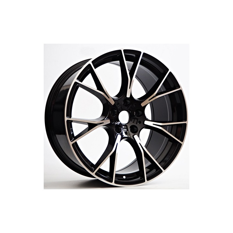 Llanta st wheels fond 8.5x19 5x112 et28 66.50 black face machined 