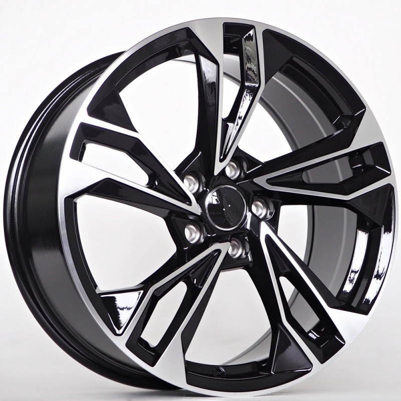 Llanta st wheels gani 8x18 5x112 et42 66.45 black face machined 