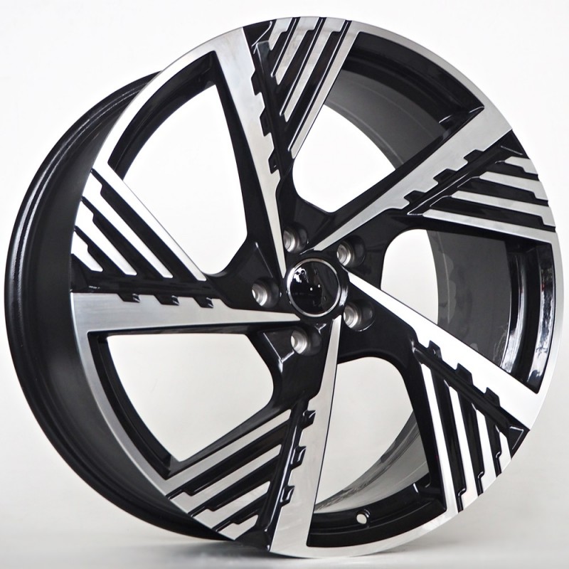 Llanta st wheels parker 8x19 5x112 et45 66.45 black face machined 