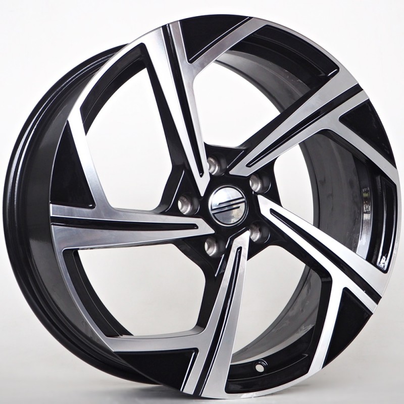 Llanta st wheels paolo 8x18 5x112 et45 57.10 black face machined 