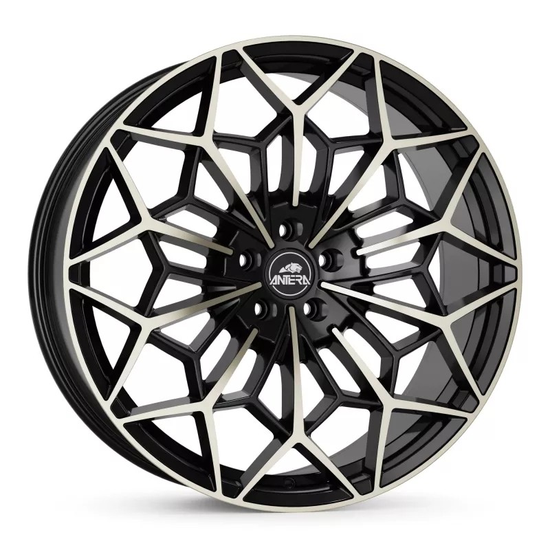 Llanta ante a105 9.5x22 5x112 et45 66.6 piano black champagne 