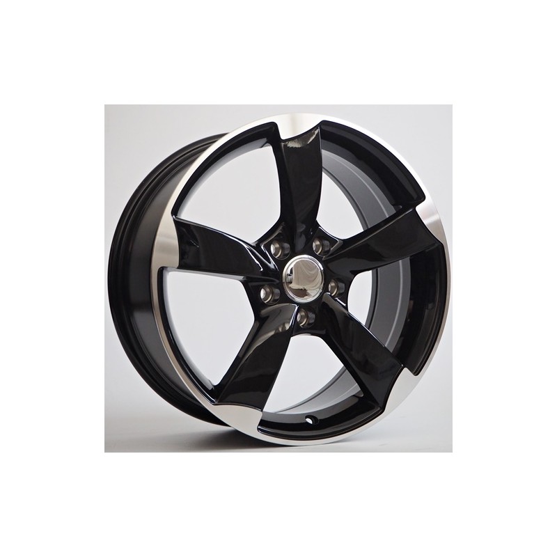 Llanta st wheels oman 7.5x17 5x112 et40 66.45 black face machined 