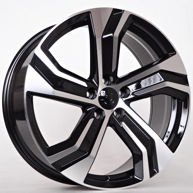 Llanta st wheels nano 8x19 5x108 et45 63.40 black face machined 