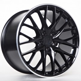 Llanta st wheels mason 11.5x20 5x130 et69 71.60 black lip polished 