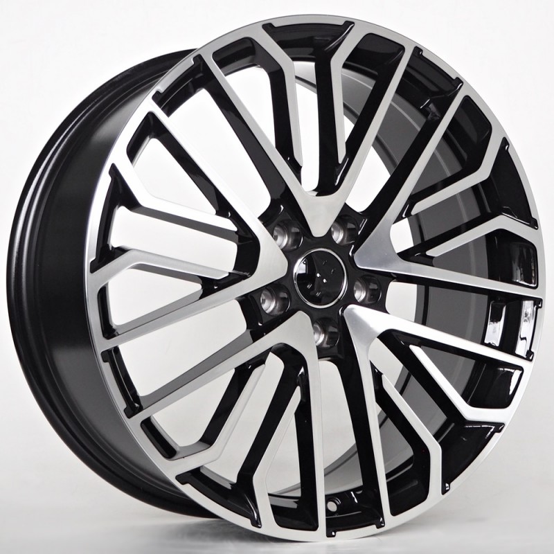 Llanta st wheels lingo 8x19 5x112 et30 66.45 black face machined 