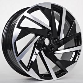 Llanta st wheels burst 8x18 5x112 et45 57.10 black face machined 