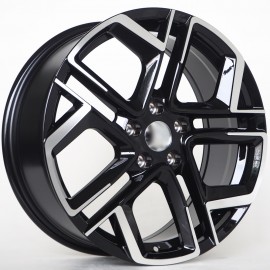 Llanta st wheels odin 7.5x18 5x112 et45 57.10 black face machined 