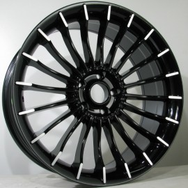 Llanta st wheels split 8.5x19 5x120 et20 72.56 black face machined 