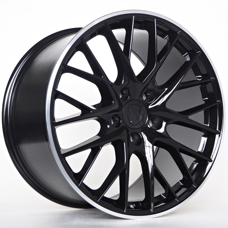 Llanta st wheels mason 9.5x20 5x130 et61 71.60 black lip polished 