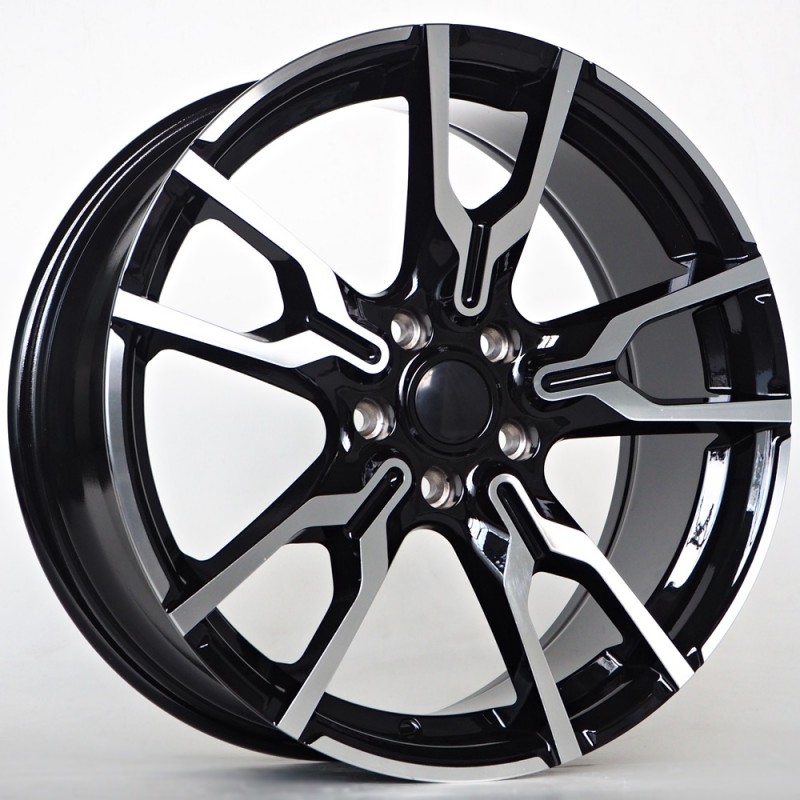 Llanta st wheels colon 7.5x18 5x112 et45 66.60 black lip polished 