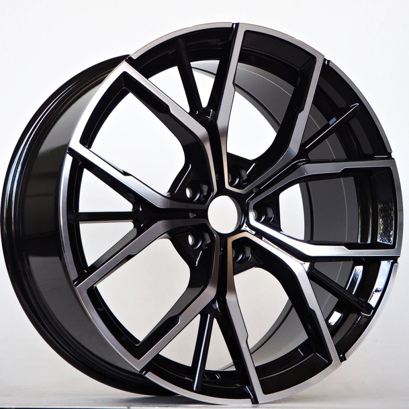 Llanta st wheels stan 8x18 5x112 et30 66.60 black face machined 