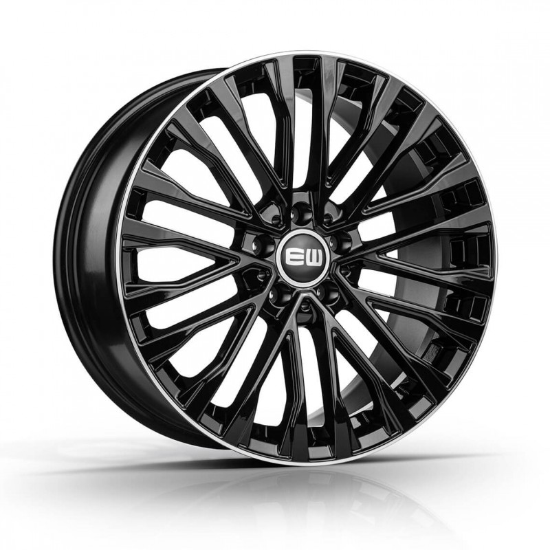 Llanta ew19 8.5x19 5x112 et32 66.45 black lip polished