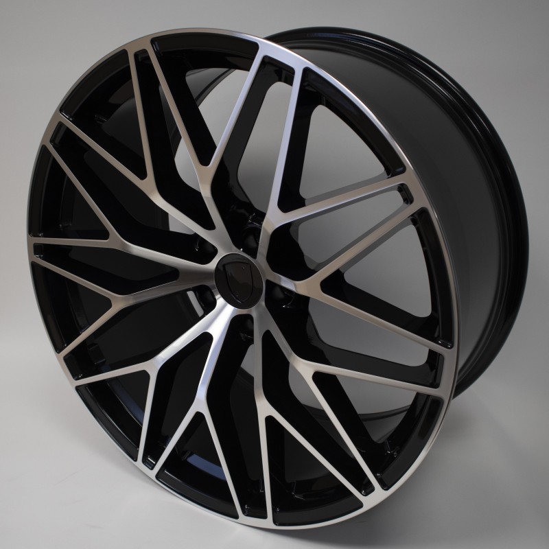 Llanta jw90 10x21 5x112 et19 66.6 black polished