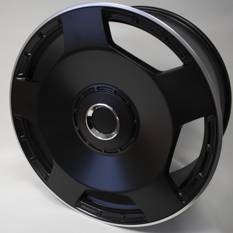 Llanta jw85 10x22 5x130 et30 84.1 black polished satin
