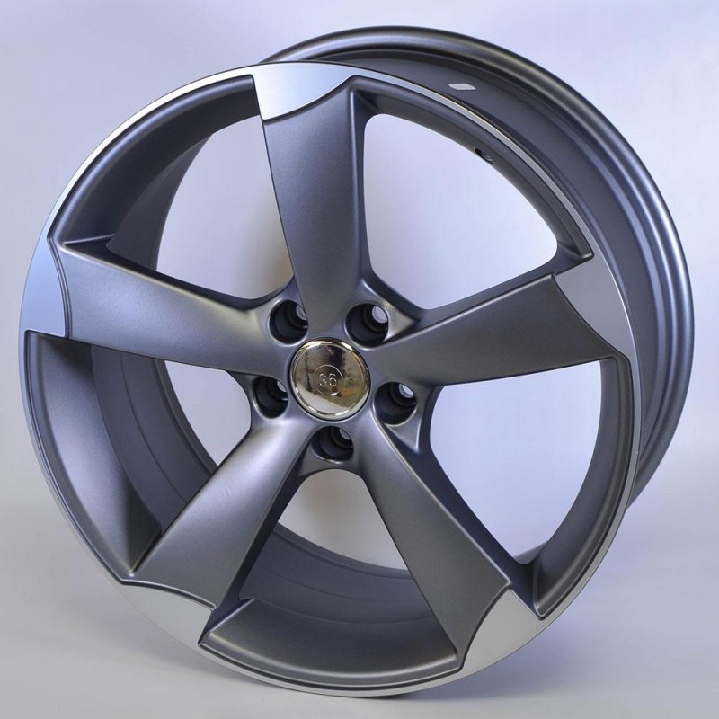 ID0024 8.5X18 5X112 ET45 66.45 ANTHRACITE MATT LIP POLISHED