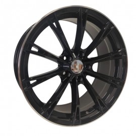 Llanta st wheels lena 7.5x17 5x112 et35 66.50 black/lip machined 