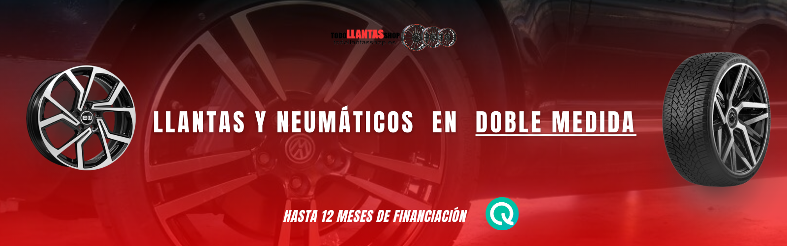 LLantas y neumaticos en doble medida